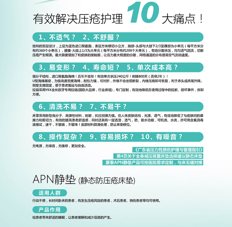 緩解壓瘡10大痛點(diǎn)