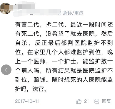 起因是約束帶被解開，結(jié)果是患者自縊，值么？
