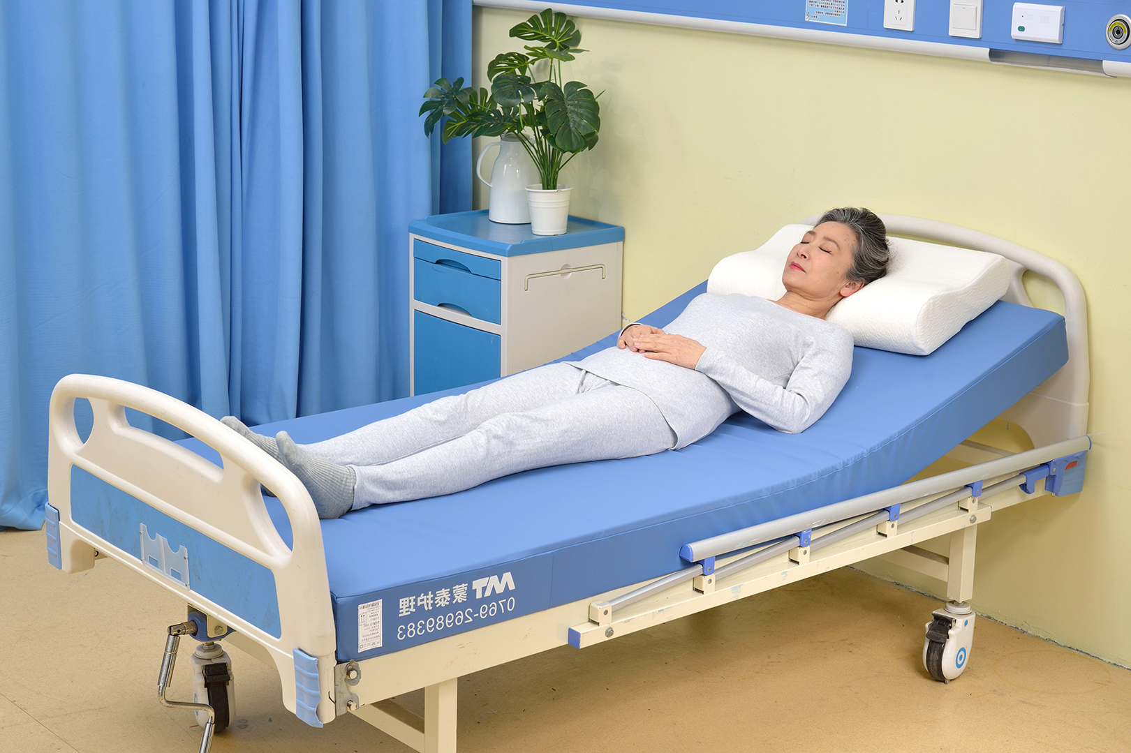 蒙泰静态防压疮床垫有效延长翻身时间，减轻护理工作负担